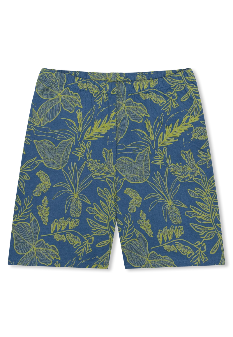 Schlafanzug kurz Grün/Blau gemustert - Teens Nightwear