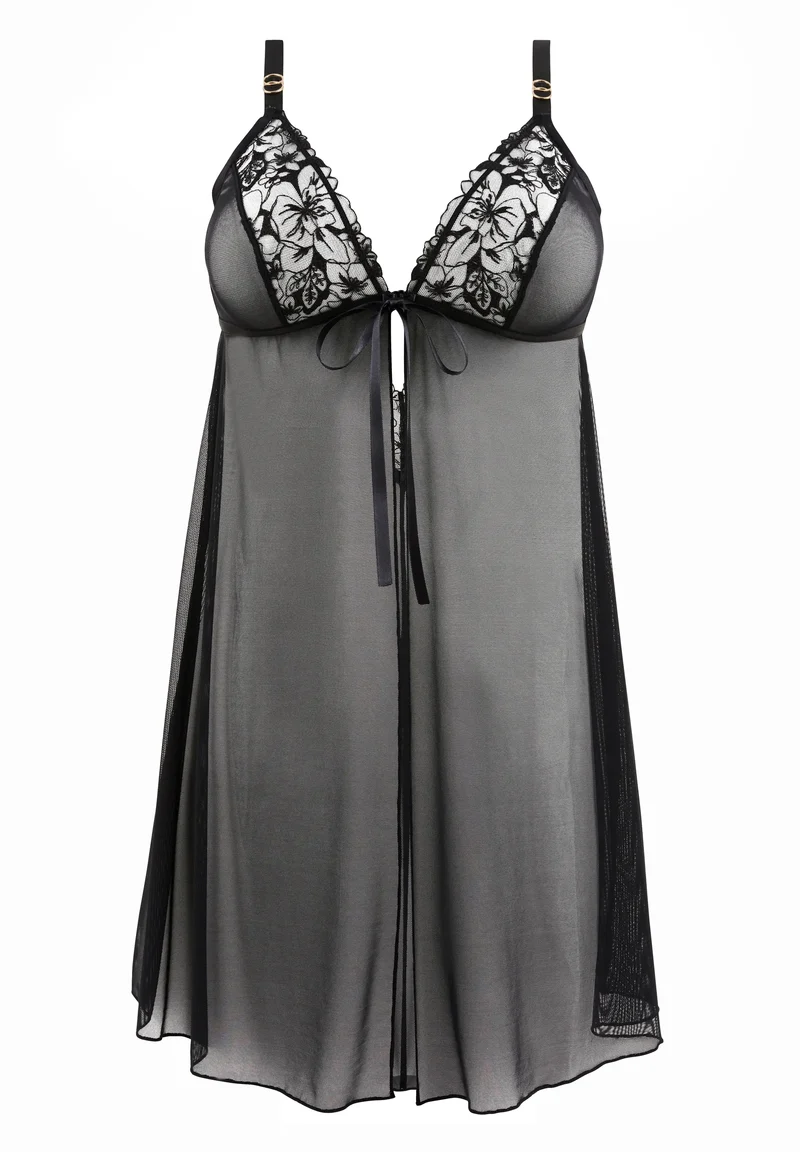 Nuisette Babydoll Deva Noir