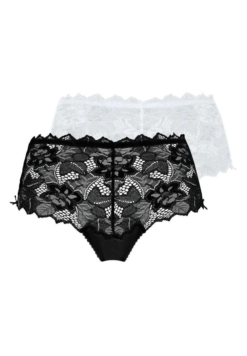 Lot de 2 culottes Arum Noir et Blanc