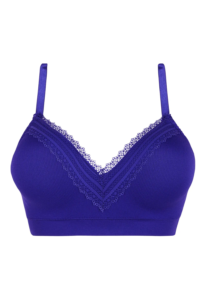 Brassière sans armatures Agathe Bleu Royal