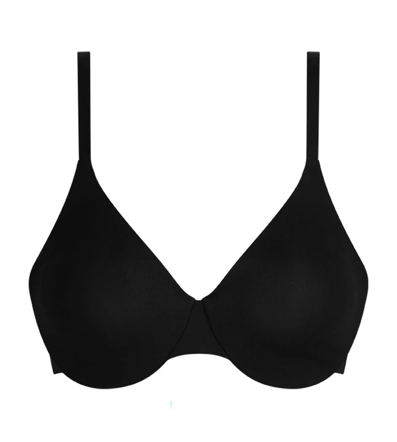 Soutien-gorge à armatures en microfibre Noir Dim Invisible