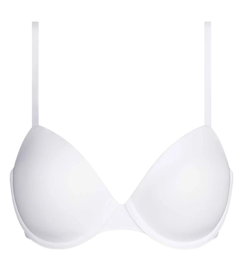 Soutien-gorge paddé à armatures en microfibre Blanc Dim Invisible