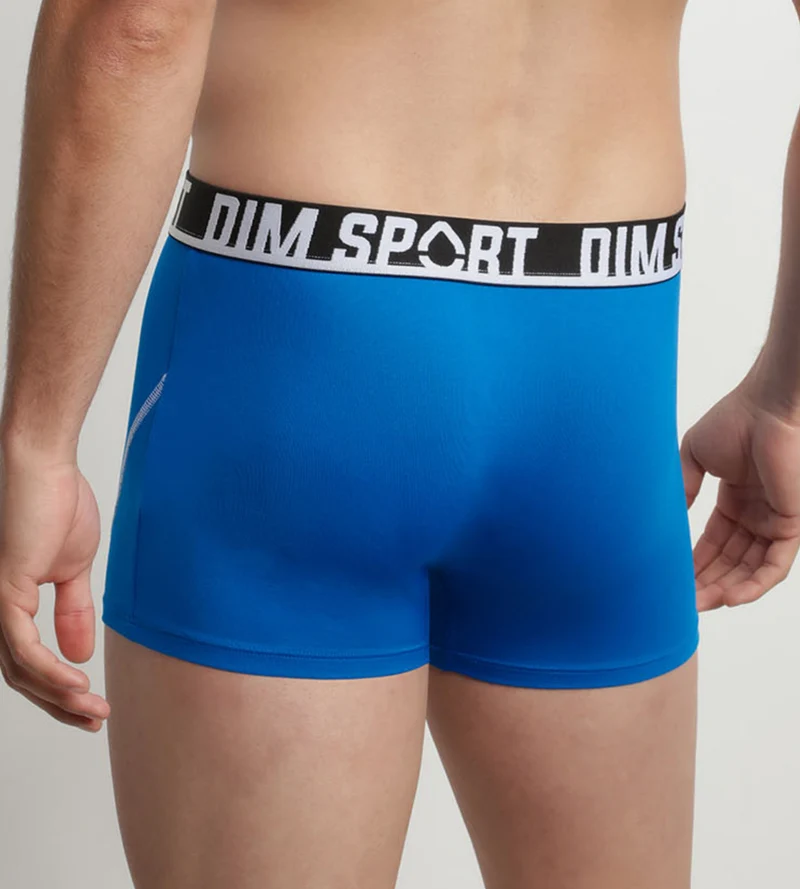 Lot de 3 boxers homme microfibre thermorégulateur Bleu Dim Sport