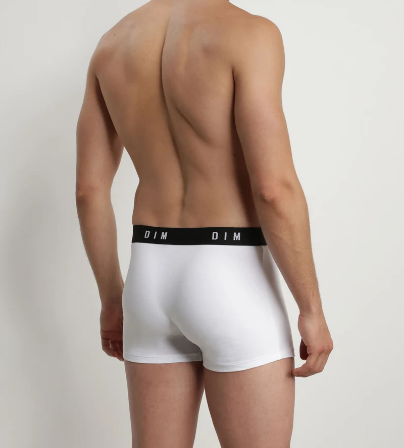 Lot de 2 boxers homme coton stretch ceinture rétro Noir Dim Originals