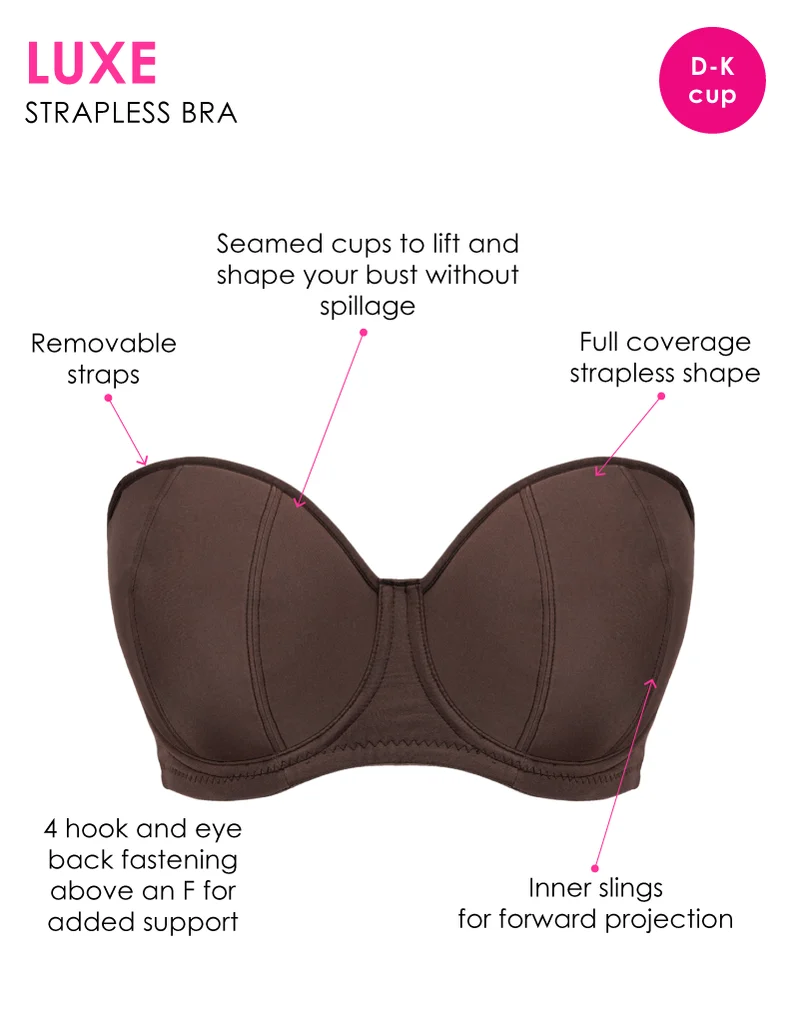 Curvy Kate Luxe Strapless Multiway Bra Cocoa