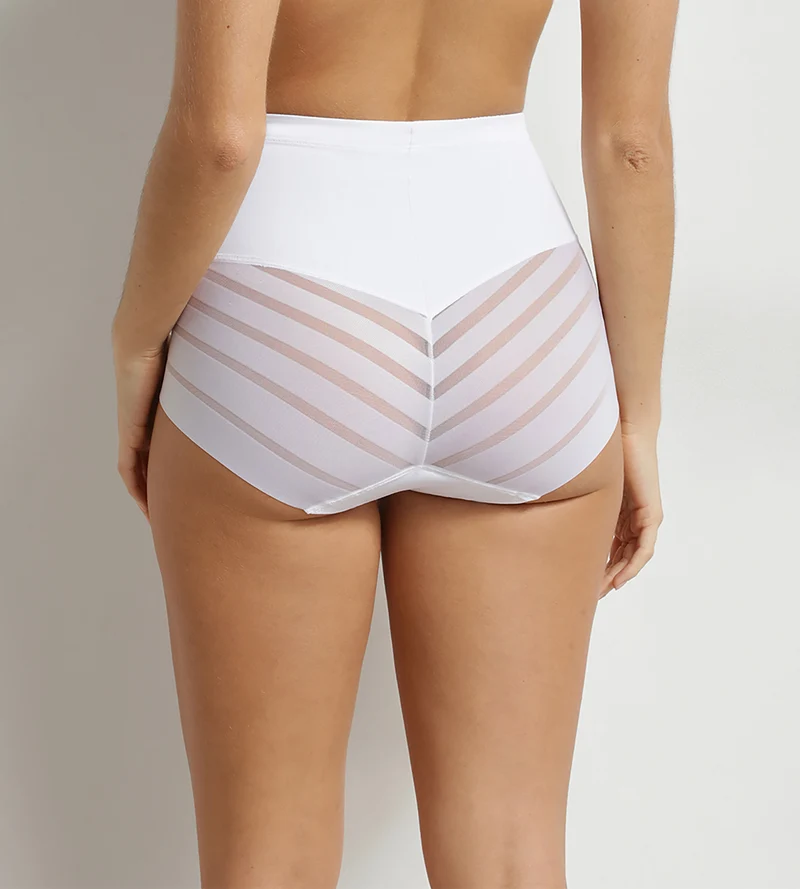 Culotte haute ventre plat Blanche Femme Dim Silhouette Élégance