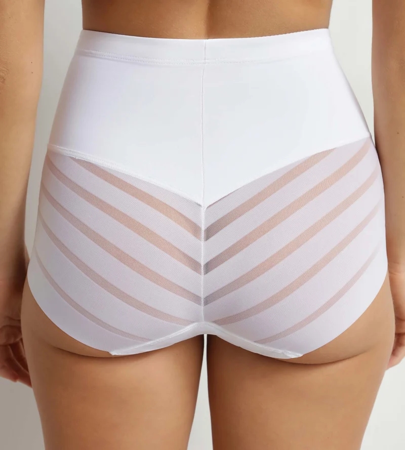 Culotte haute ventre plat Blanche Femme Dim Silhouette Élégance