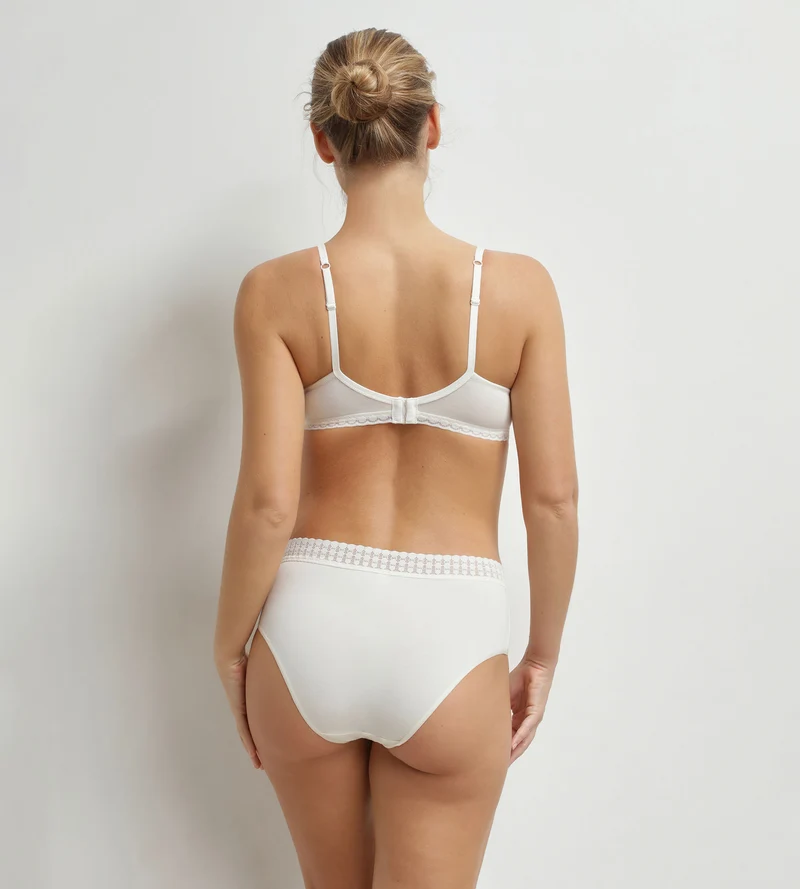 Soutien-gorge corbeille Ivoire Dim Daily Coton