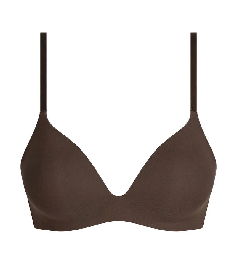 Soutien-gorge paddé sans armature en microfibre Brun Dim Invisible