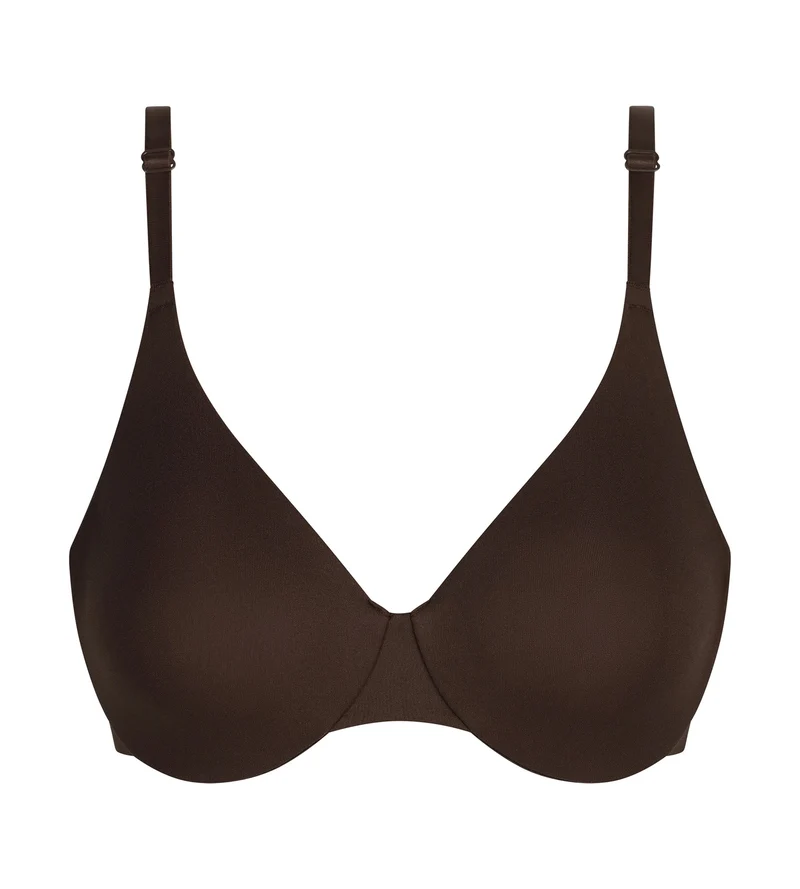Soutien-gorge à armatures en microfibre Marron Dim Invisible
