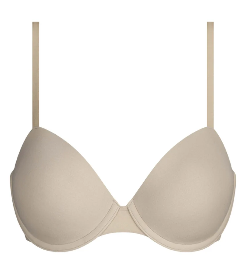 Soutien-gorge paddé à armatures en microfibre Nude Dim Invisible