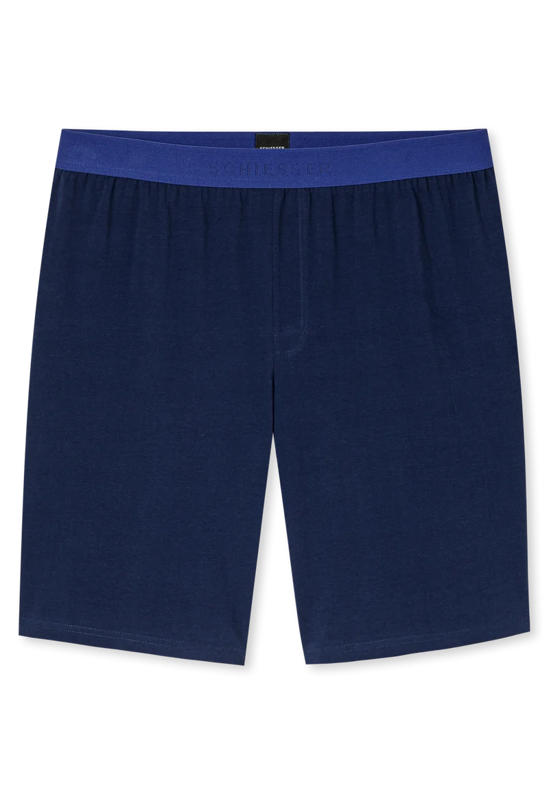 Schlafanzug kurz Blau gestreift - 95/5