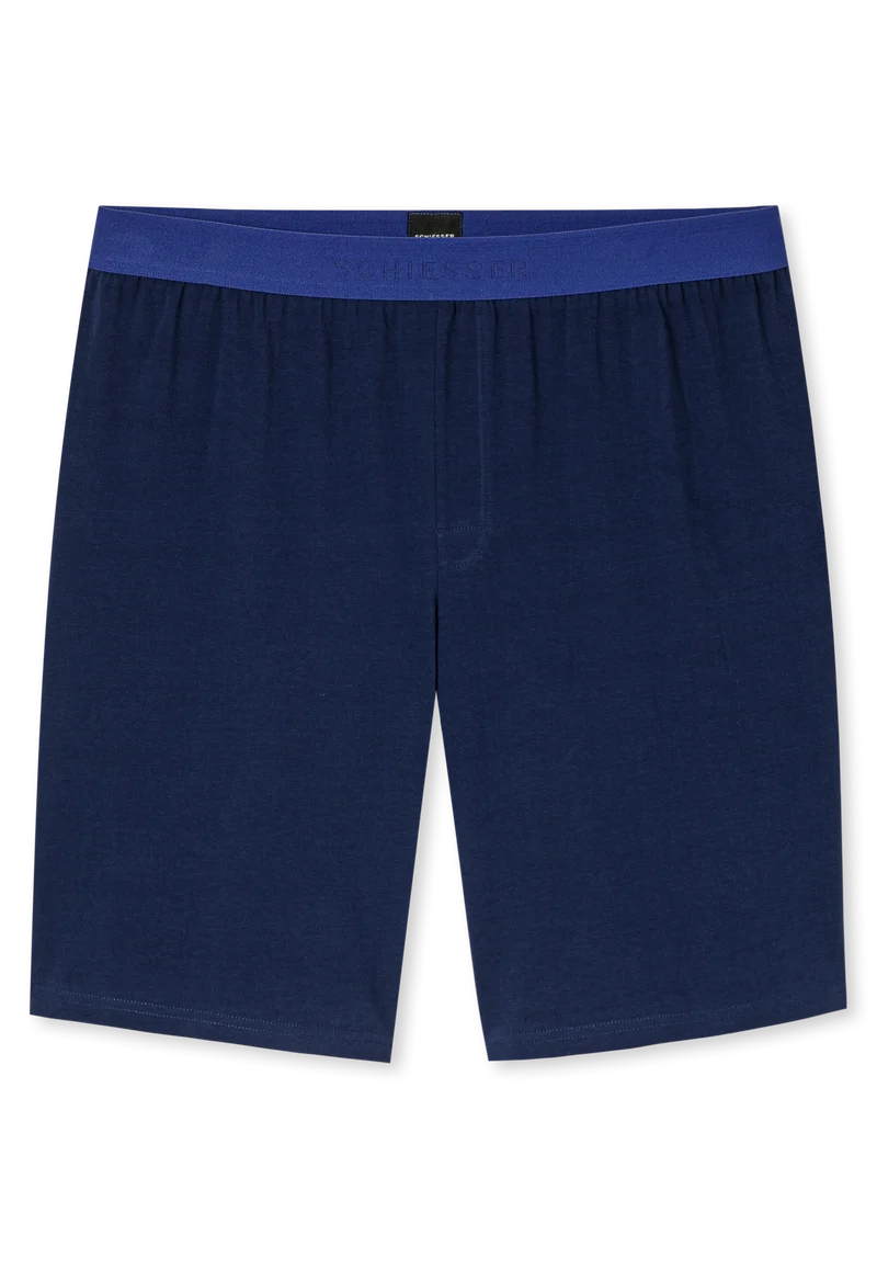 Schlafanzug kurz Blau gemustert - 95/5