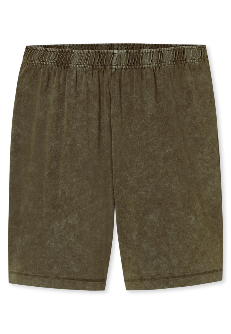Schlafanzug kurz Oliv - Modern Essentials
