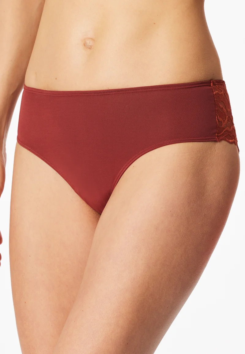 Brazilian Slip mit Spitze Rost - Unique Cotton
