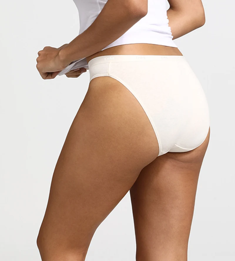 Lot de 3 slips peau/rose/nacre Les Pockets Coton
