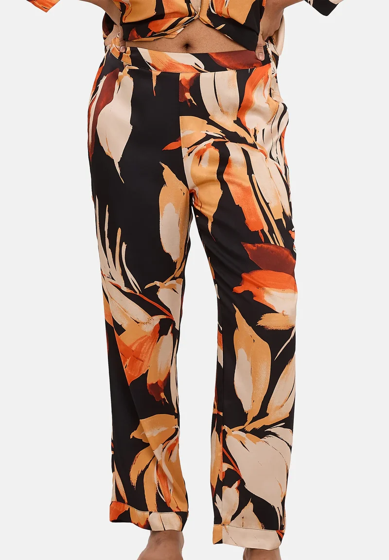 Pantalon Pure Chic Feuilles Noir