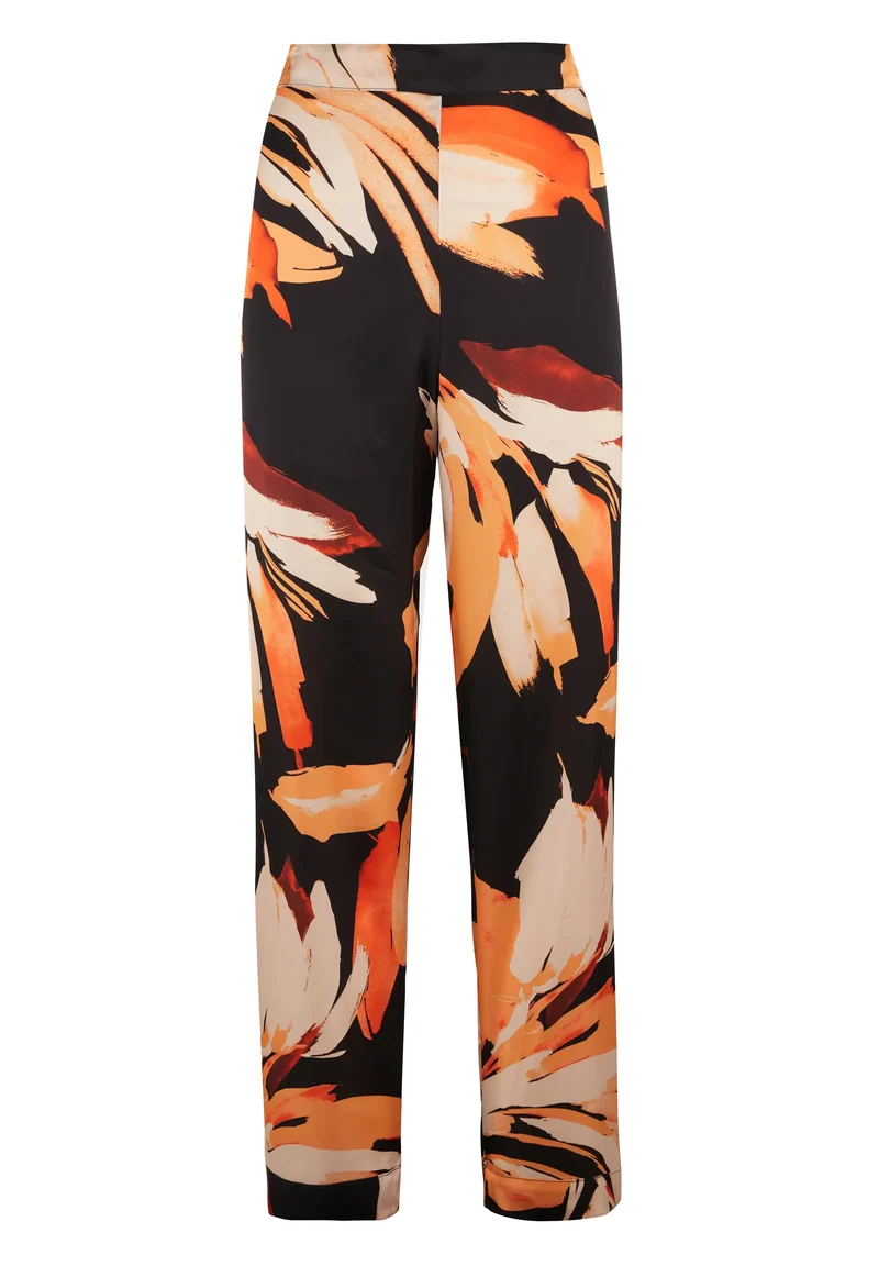 Pantalon Pure Chic Feuilles Noir