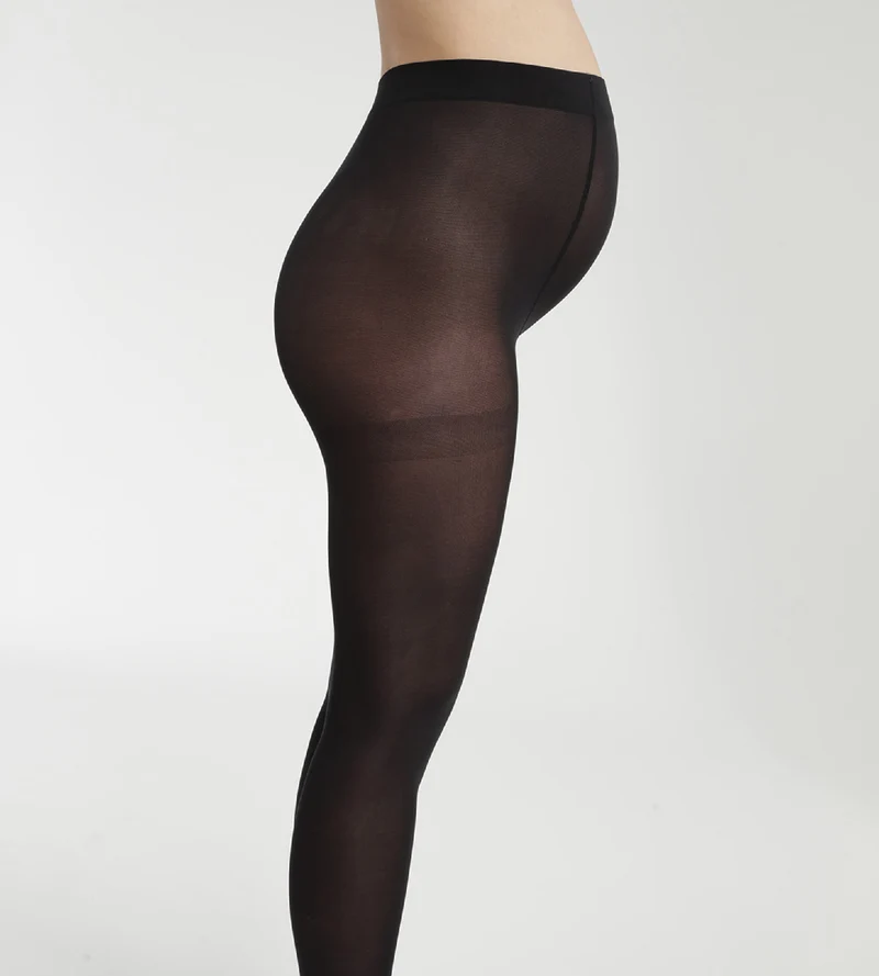 Collant de maternité opaque ceinture ultra extensible Dim Style Mama