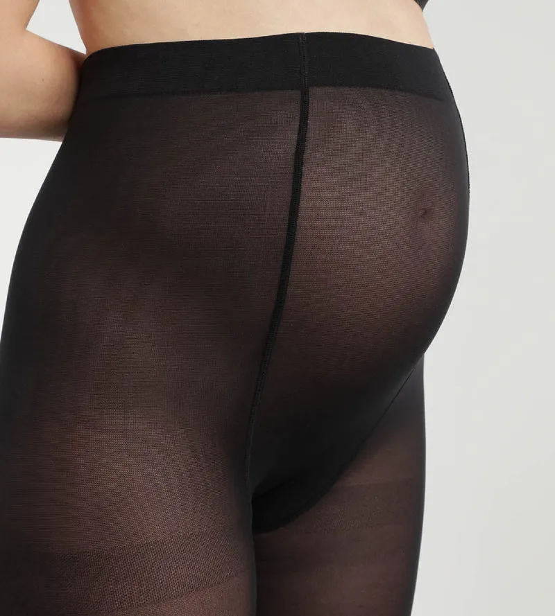 Collant de maternité opaque ceinture ultra extensible Dim Style Mama