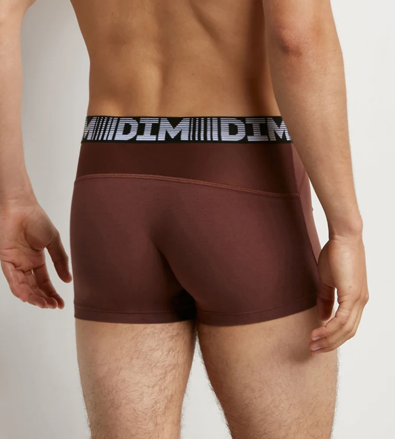 Lot de 2 boxers homme respirants coton et lycra Kaki 3D Flex Air