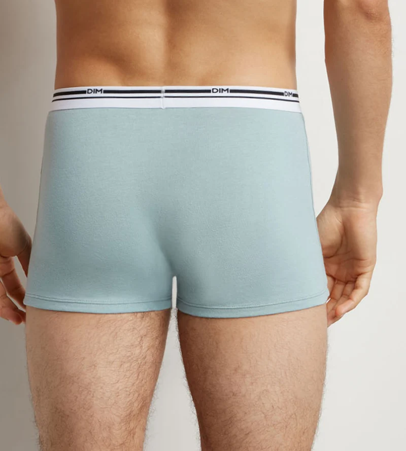 Lot de 3 boxers homme coton stretch Bleu Gris Classic Colors