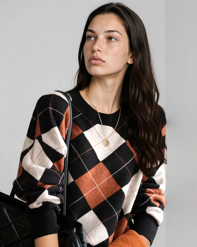 Pull à Carreaux - Sandra
