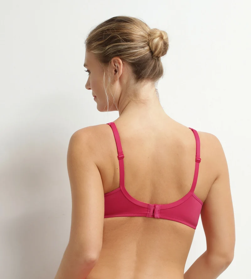 Soutien-gorge emboîtant en microfibre et tulle Framboise Generous