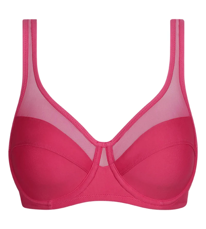 Soutien-gorge emboîtant en microfibre et tulle Framboise Generous