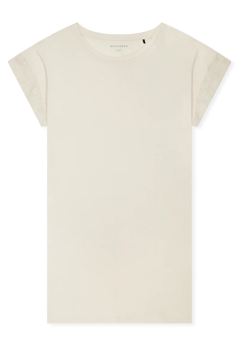 Nachthemd kurzarm Soft Beige - Modern Allure