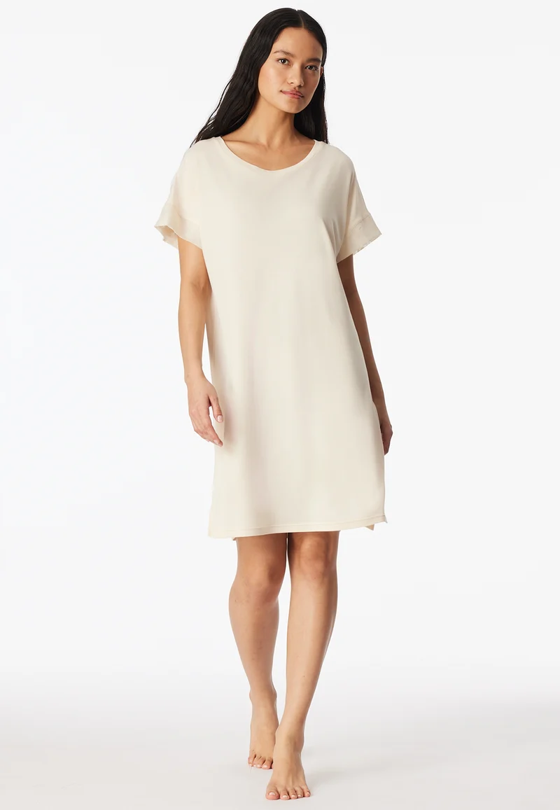 Nachthemd kurzarm Soft Beige - Modern Allure