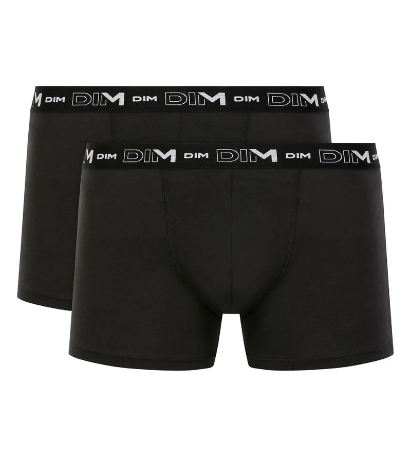 Lot de 2 boxers noirs pour homme Coton Stretch