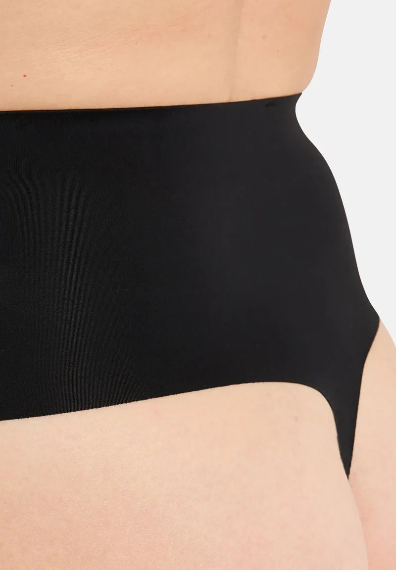String taille haute gainant Perfect Touch Noir