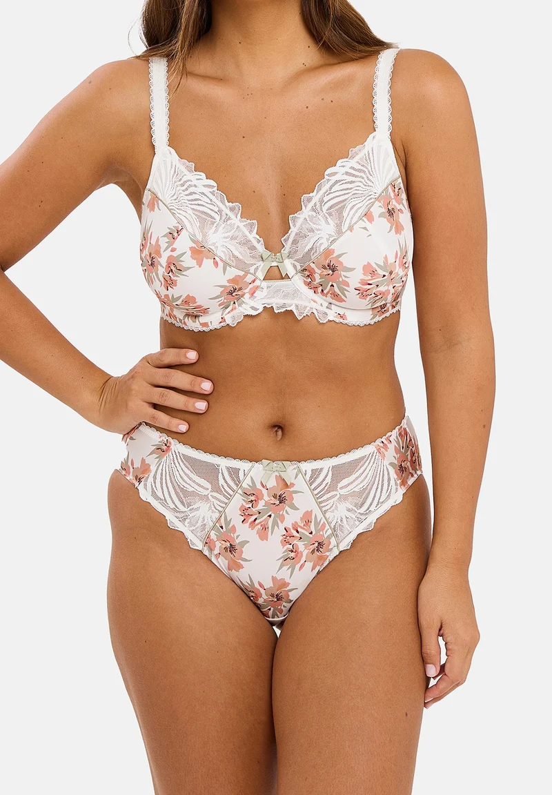 Slip Oriane Bouquets Blanc & Vert