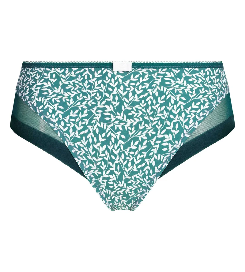 Culotte femme microfibre et tulle vert hydro Dim Generous