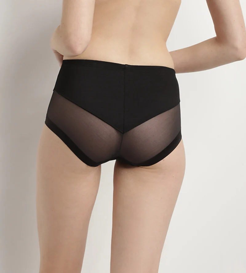 Culotte taille haute invisible noire Generous Limited Edition de Dim