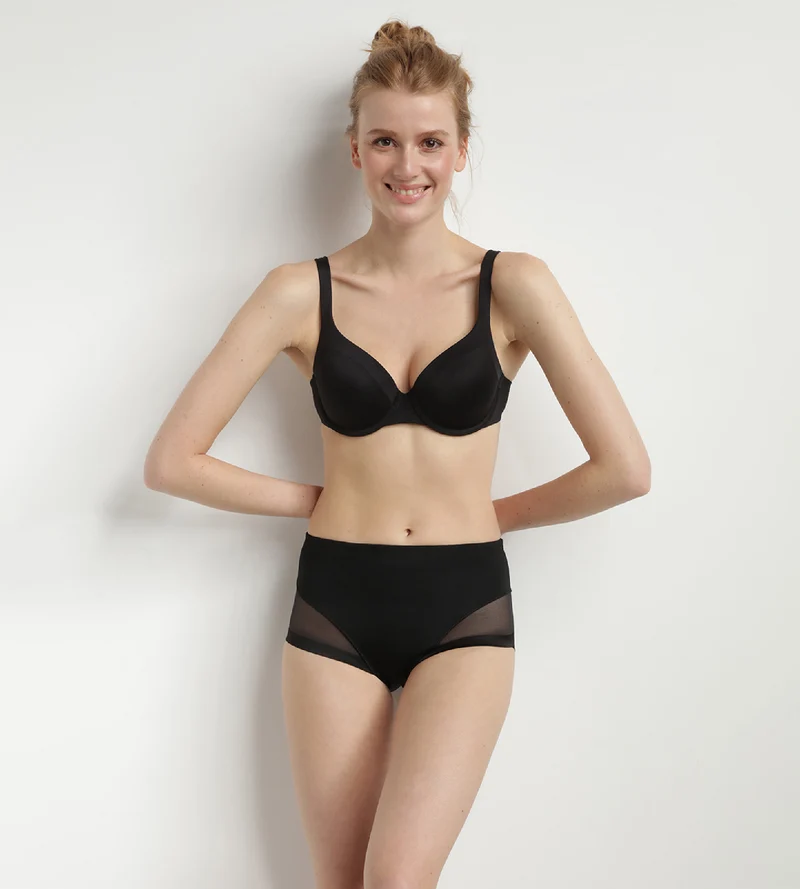 Culotte taille haute invisible noire Generous Limited Edition de Dim