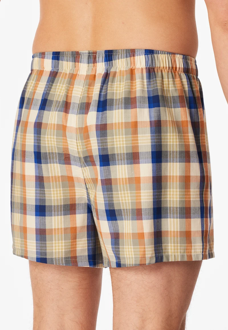 Boxershorts mit Knopfleiste 2er-Pack Bunt kariert - Boxershorts Multipacks
