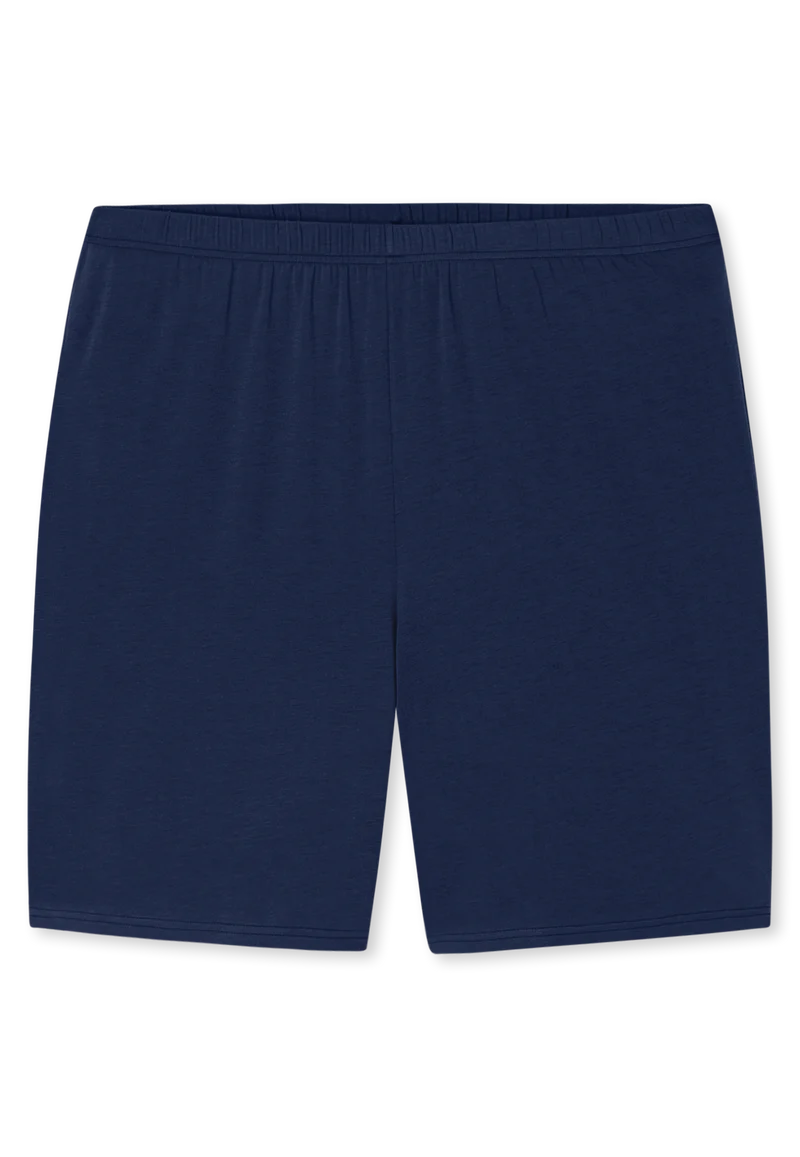 Schlafanzug kurz Blau gestreift - Long Life Soft