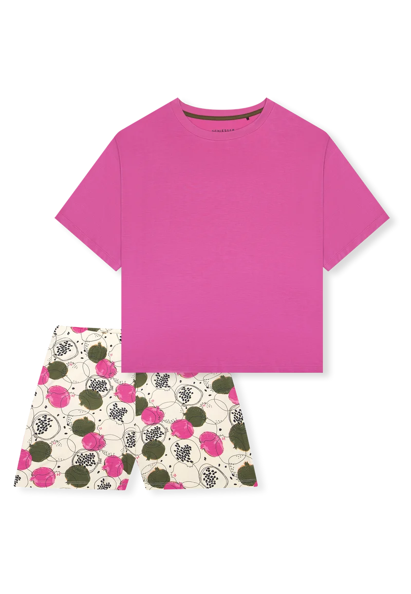 Schlafanzug kurz Bunt gemustert - Casual Fashion