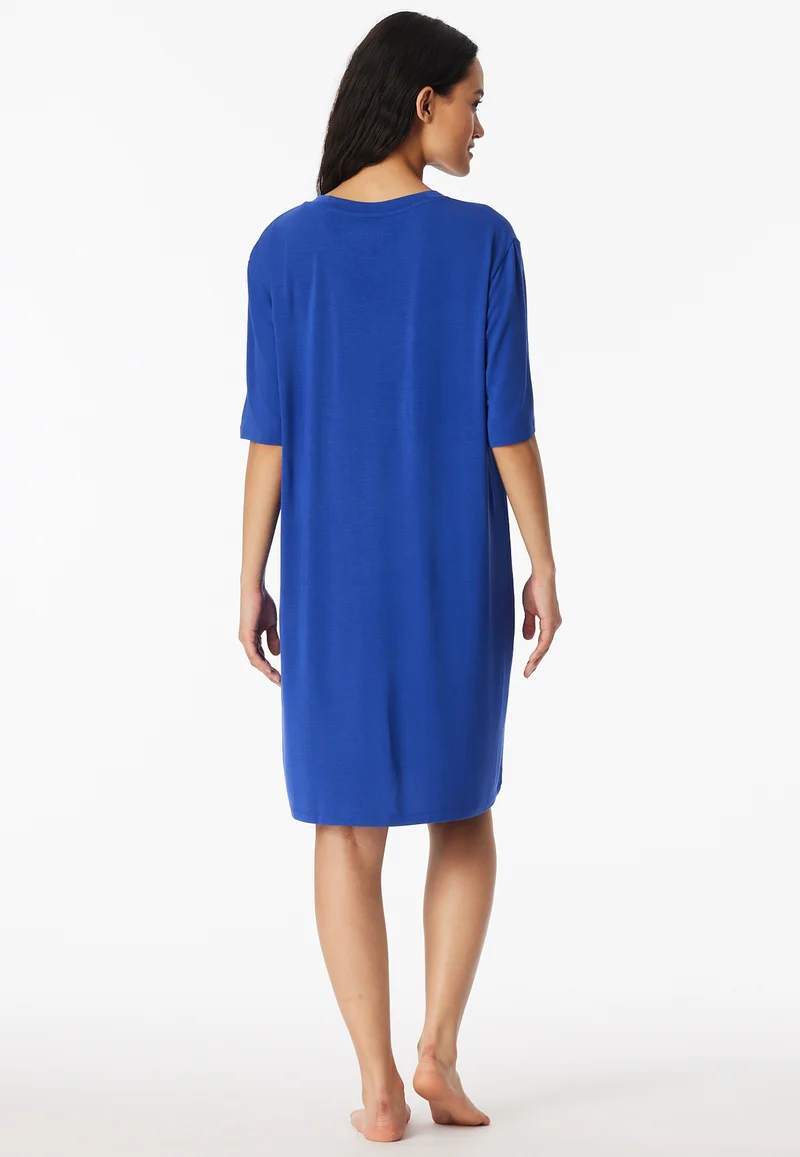 Nachthemd kurzarm Blau - Casual Fashion