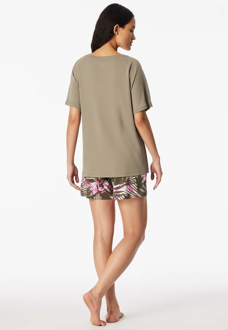Schlafanzug kurz Bunt gemustert - Modern Nightwear