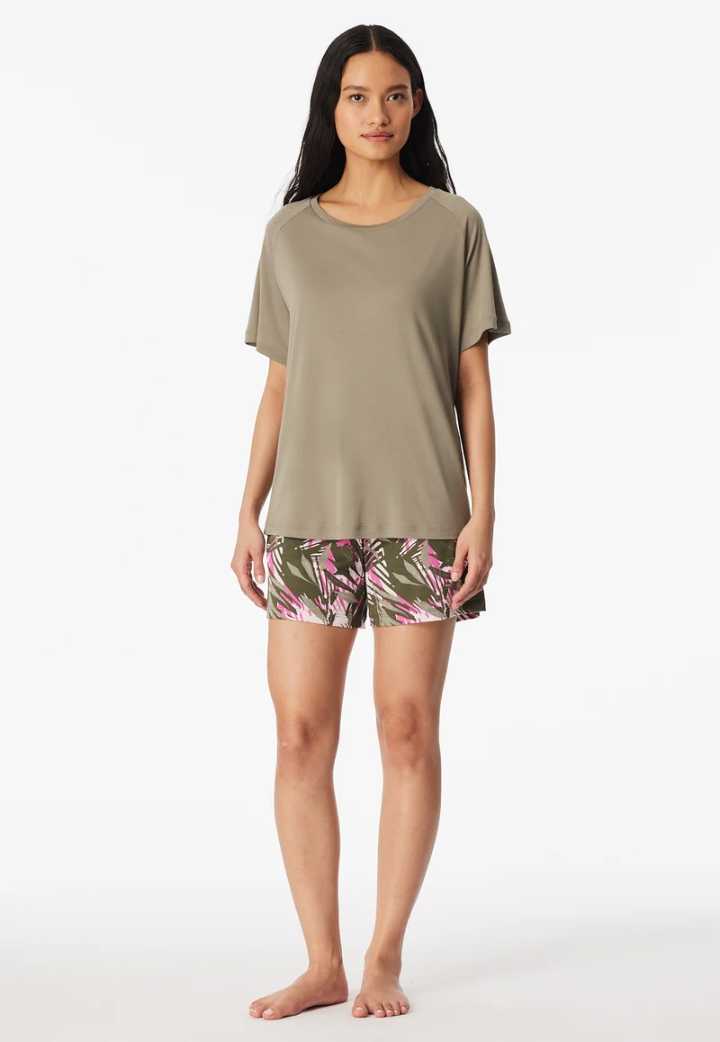Schlafanzug kurz Bunt gemustert - Modern Nightwear
