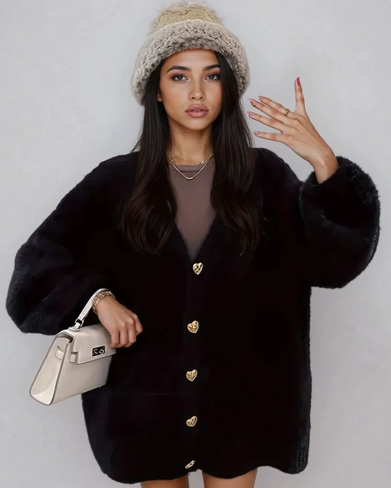Gilet Oversize Fluffy - Leïla