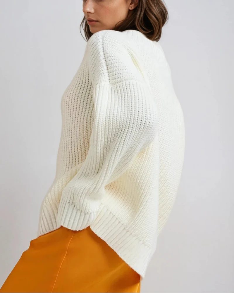 Pull Col V Manches Longues - Maya
