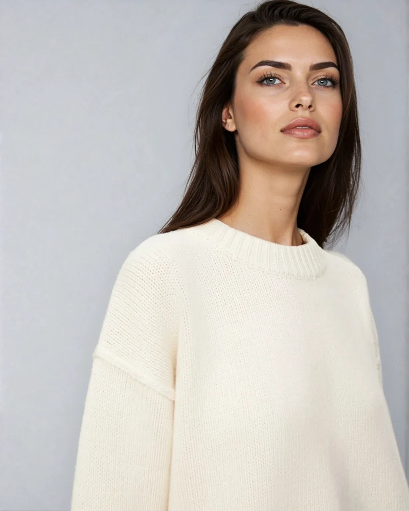 Pull Col Rond Coutures Apparentes - Natalia