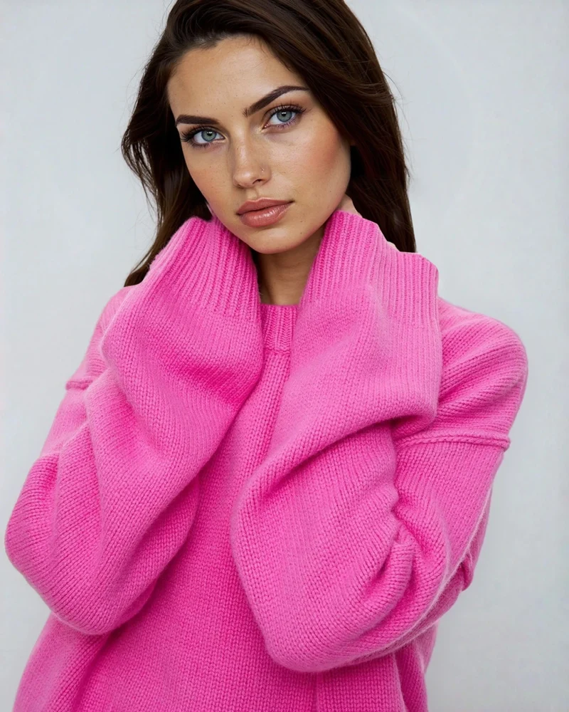 Pull Col Rond Coutures Apparentes - Natalia