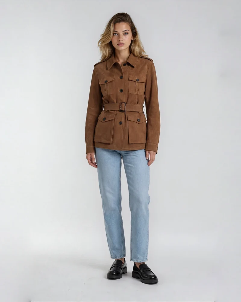 Veste Saharienne En Daim - Carole
