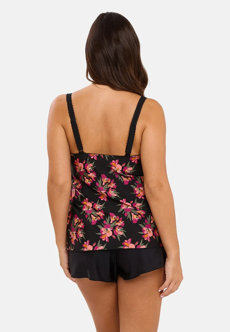 Caraco Oriane Bouquets Noir & Rose