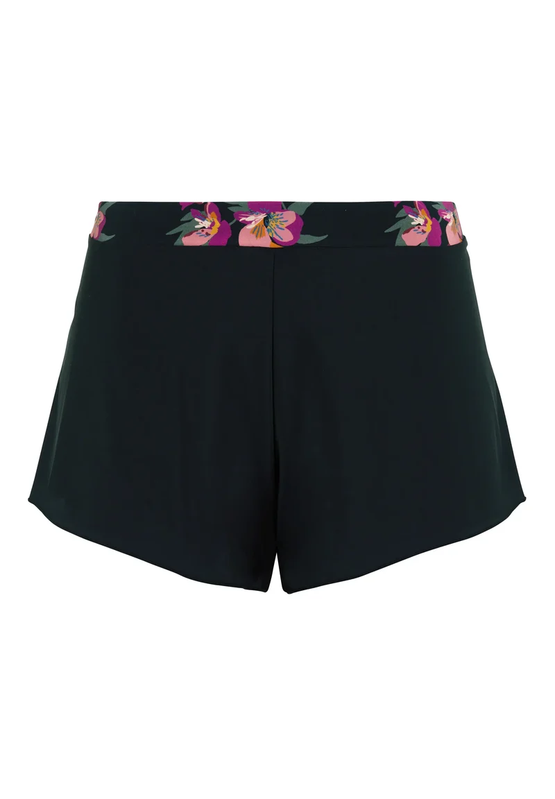 Short Oriane Bouquets Noir & Rose